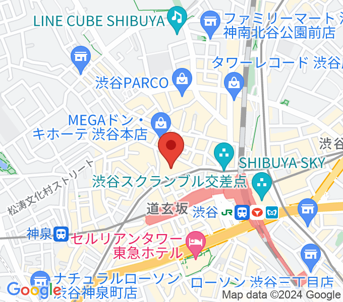渋谷ＣＢＧＫシブゲキ!!の場所