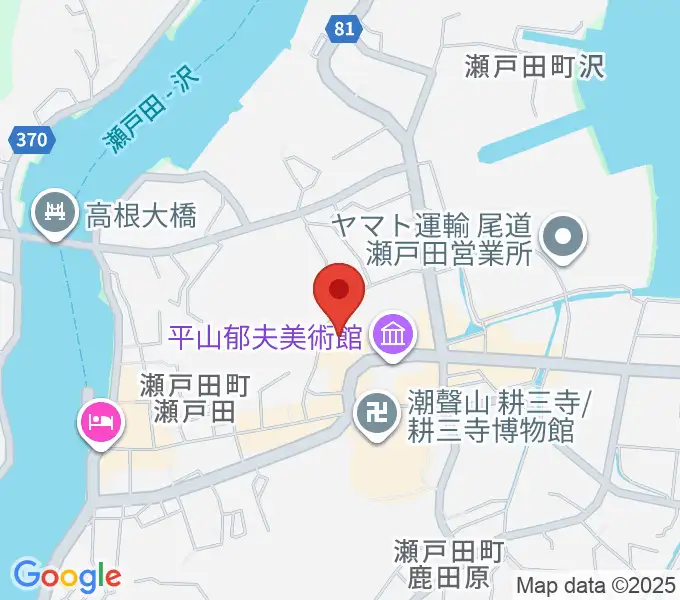 尾道市瀬戸田市民会館の地図