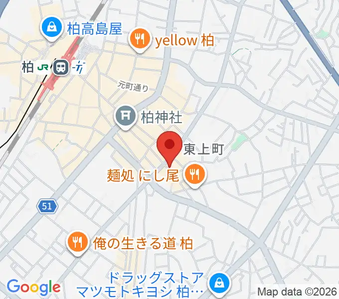DOMe柏の地図