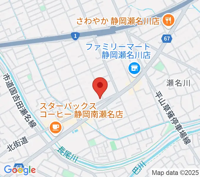 すみやグッディおとサロン瀬名の地図