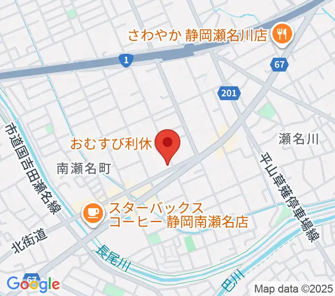 すみやグッディおとサロン瀬名の地図