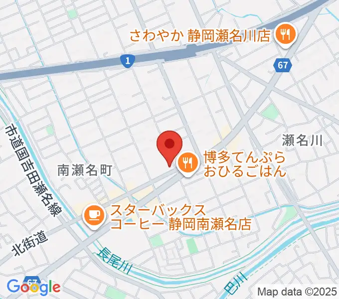 すみやグッディおとサロン瀬名の地図