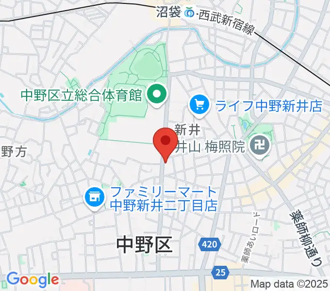 中野 Studio twlの地図