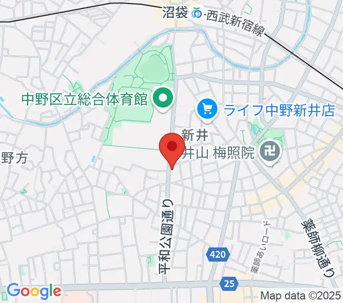 中野 Studio twlの地図