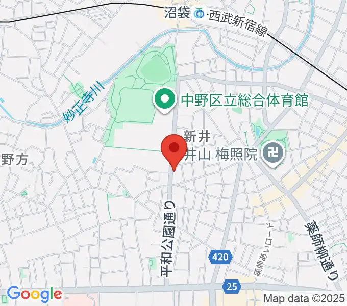 中野 Studio twlの地図