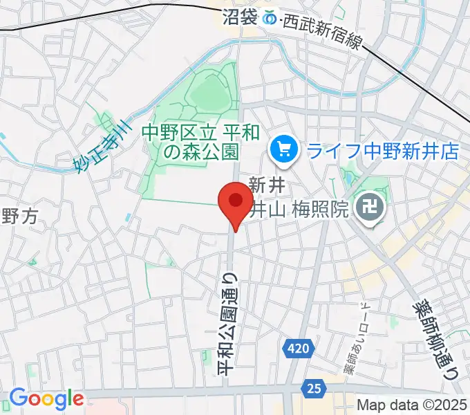 中野 Studio twlの地図