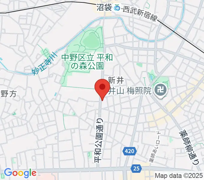 中野 Studio twlの地図