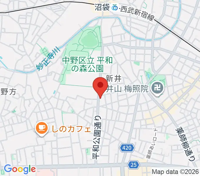 中野 Studio twlの地図