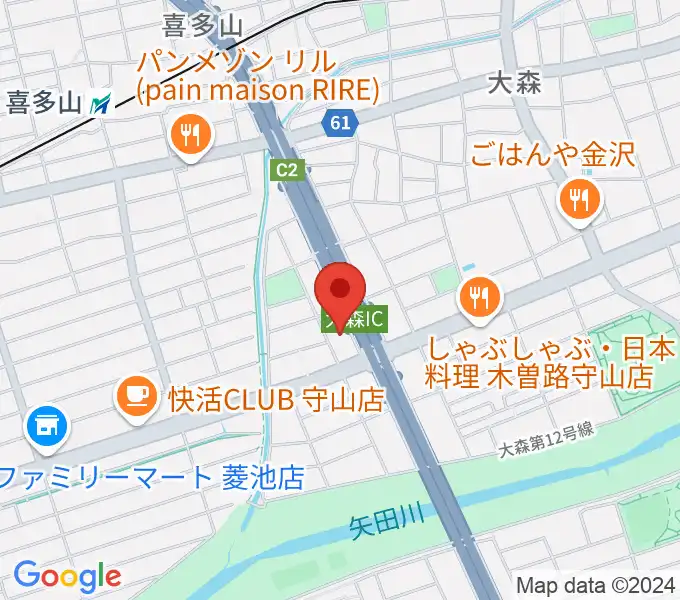 スタジオ異空間の地図