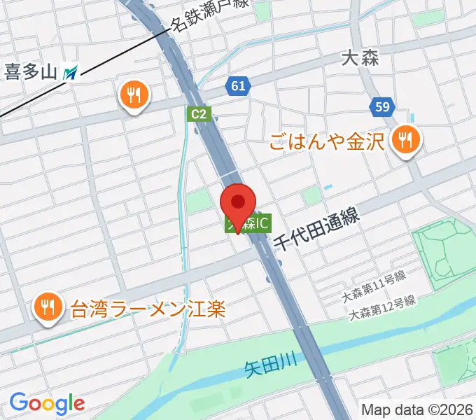 スタジオ異空間の地図