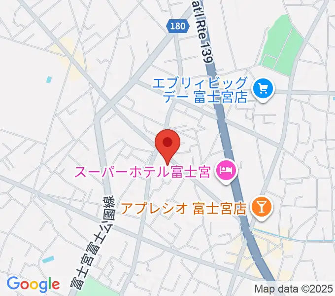 タンザワ楽器 富士宮音楽館の地図