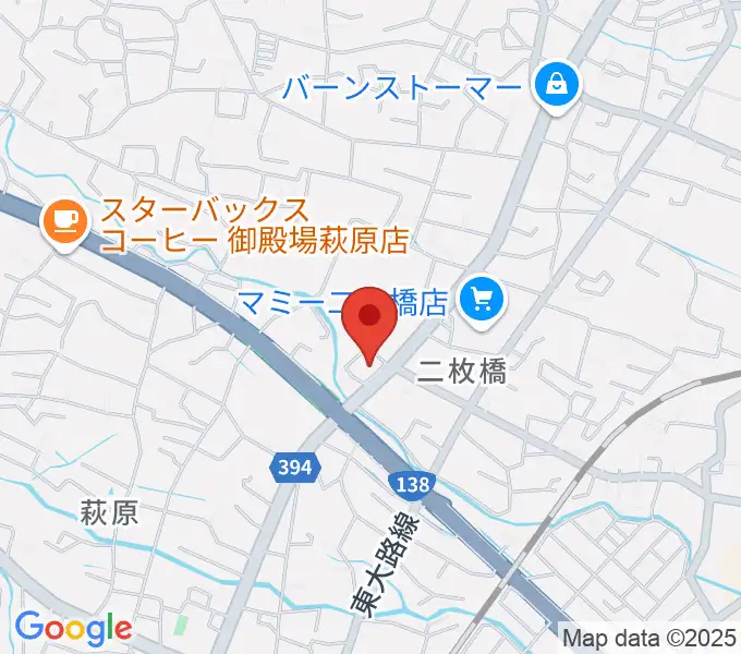 タンザワ楽器 御殿場店の地図