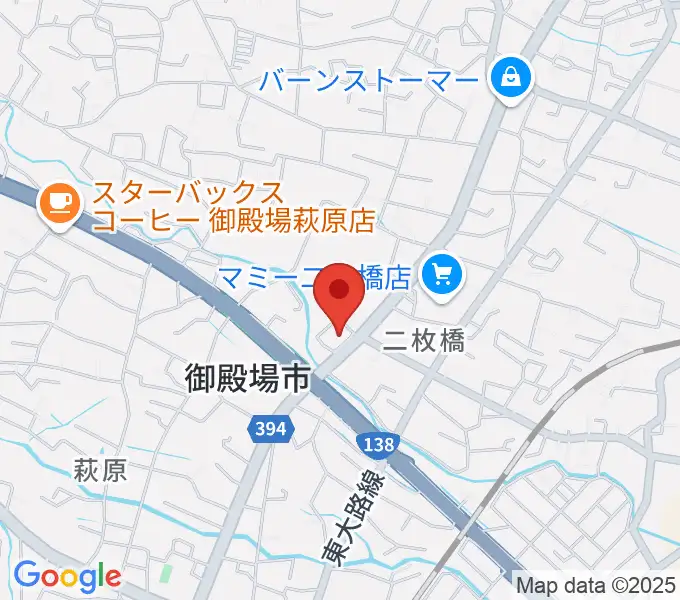 タンザワ楽器 御殿場店の地図