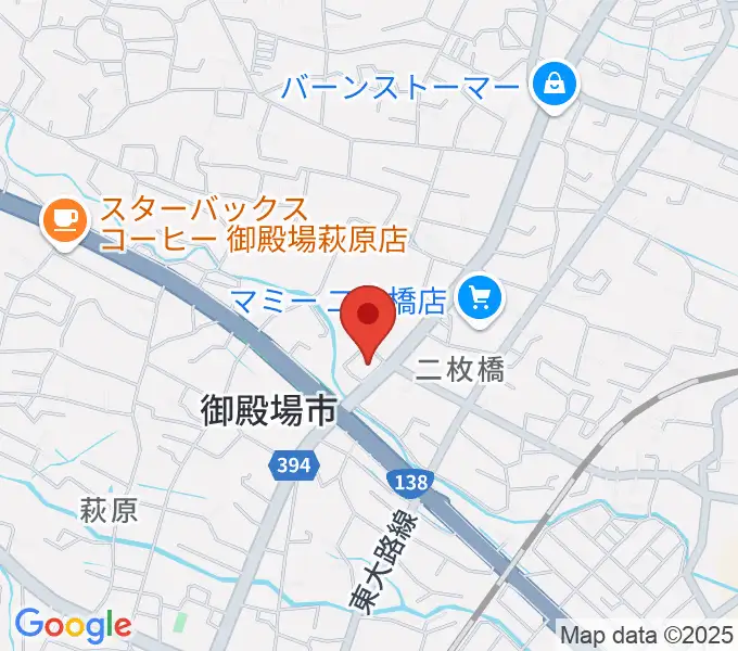 タンザワ楽器 御殿場店の地図