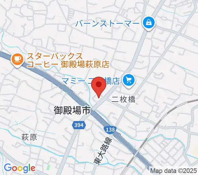 タンザワ楽器 御殿場店の地図