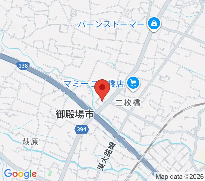 タンザワ楽器 御殿場店の地図