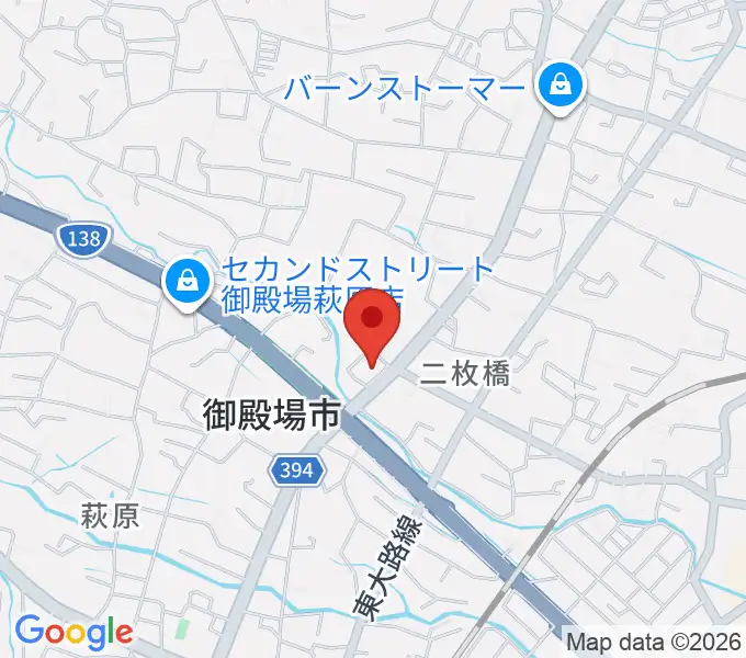 タンザワ楽器 御殿場店の地図