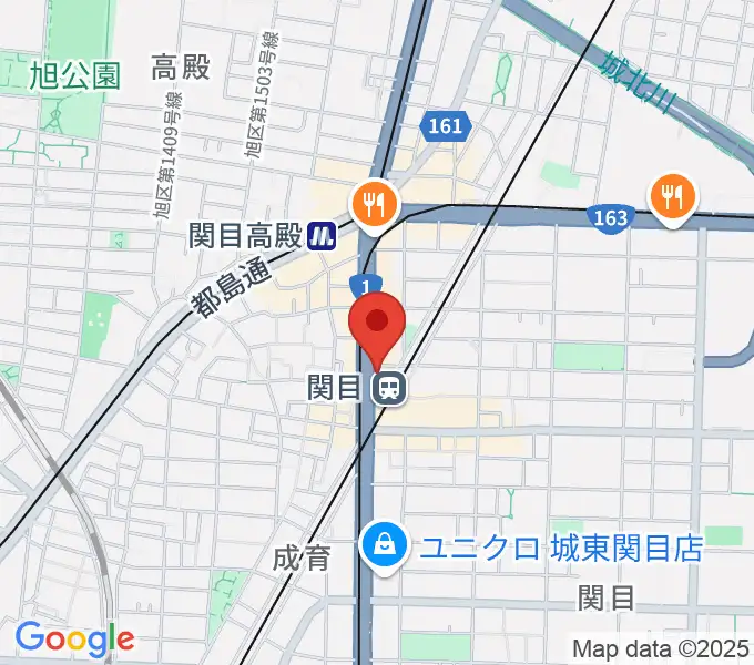 関目ブラウニーの地図