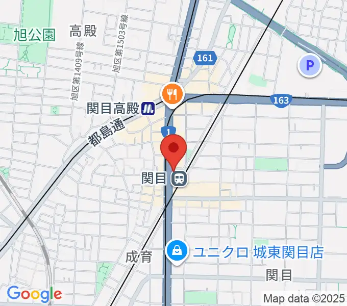 関目ブラウニーの地図