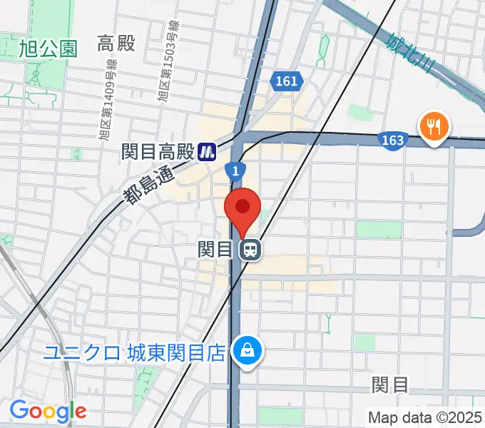 関目ブラウニーの地図