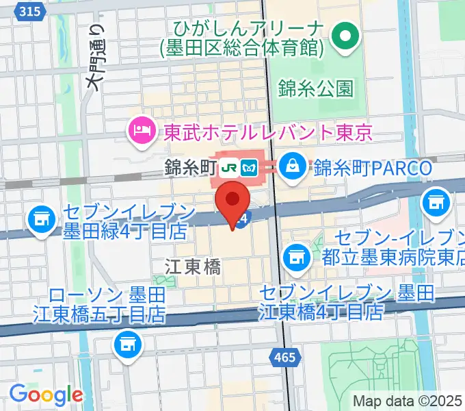 すみだ産業会館の地図