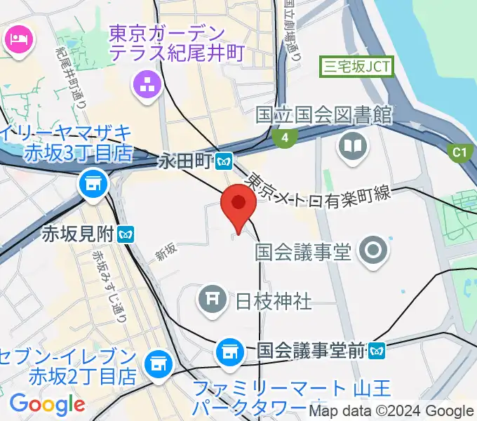 星陵会館の地図