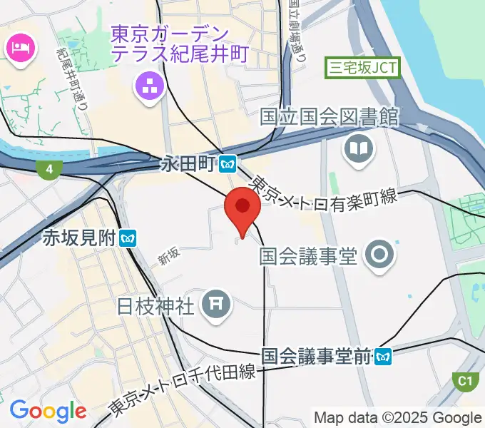星陵会館の地図