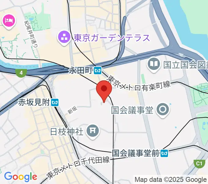 星陵会館の地図