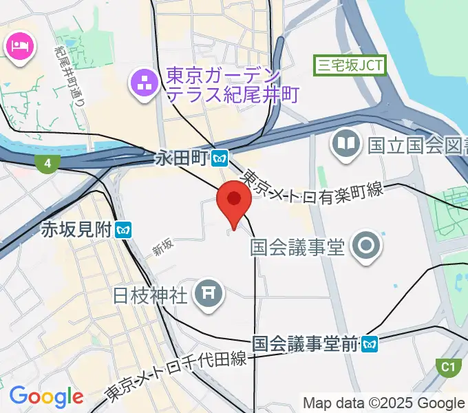 星陵会館の地図