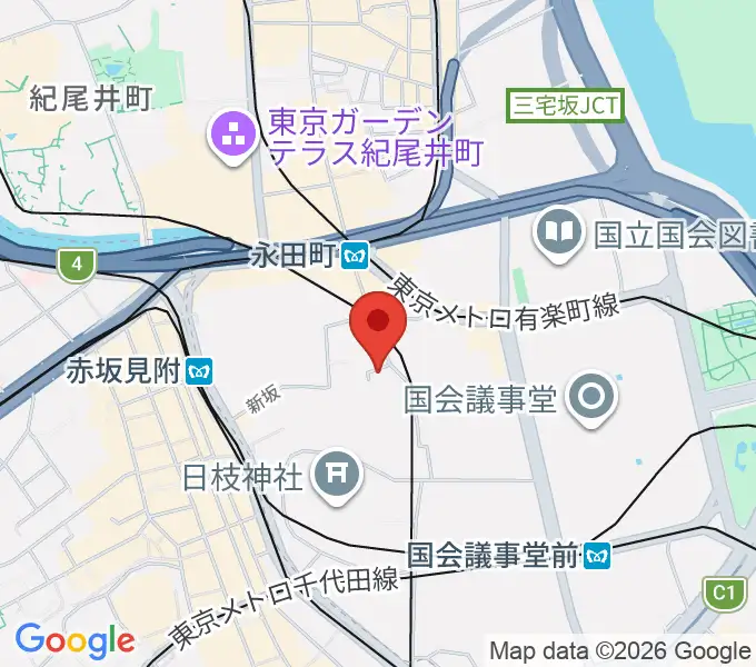 星陵会館の地図