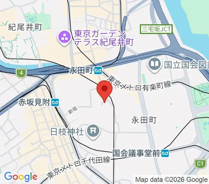 星陵会館の地図