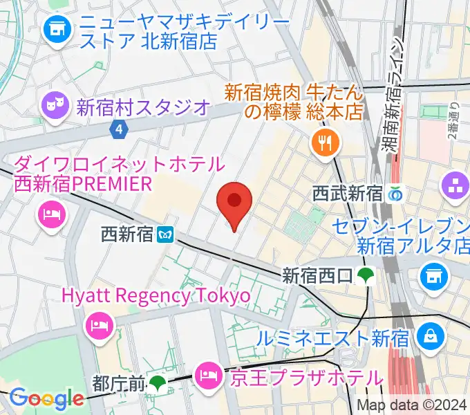 関交協ハーモニックホールの地図