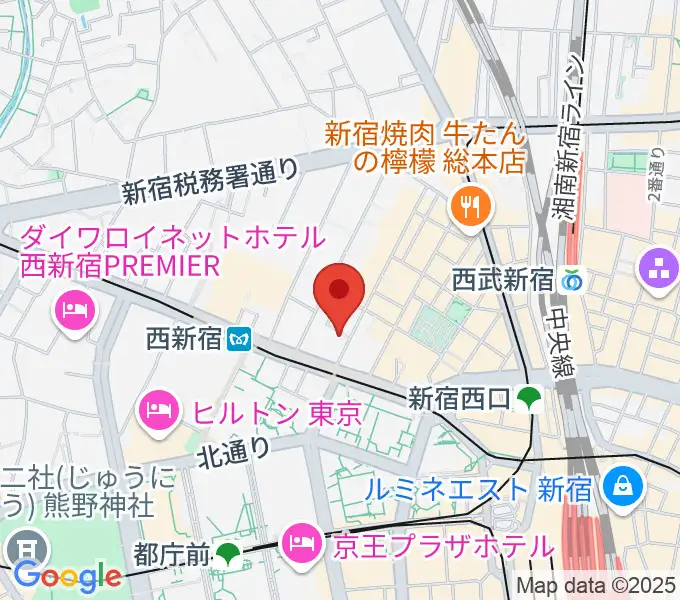 関交協ハーモニックホールの地図
