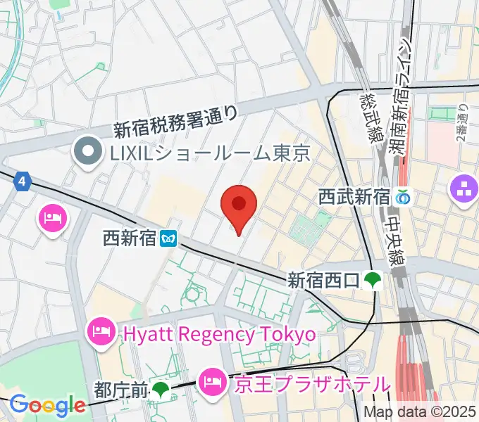 関交協ハーモニックホールの地図