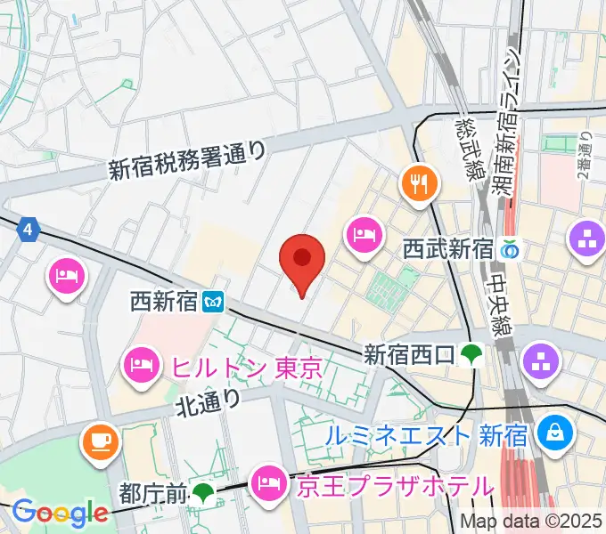 関交協ハーモニックホールの地図