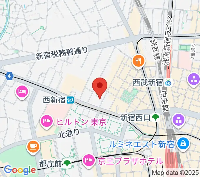 関交協ハーモニックホールの地図