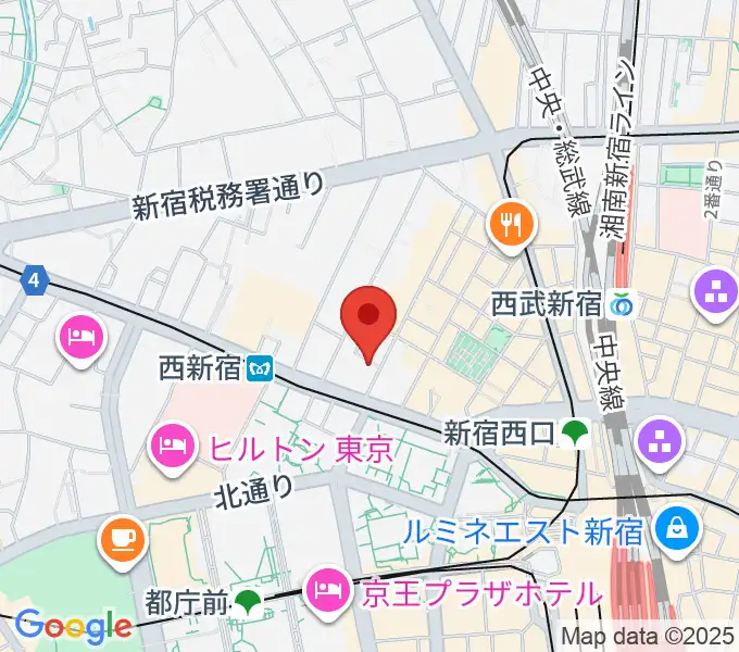 関交協ハーモニックホールの地図