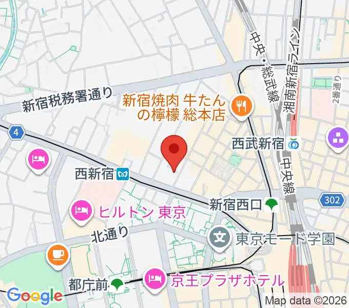 関交協ハーモニックホールの地図