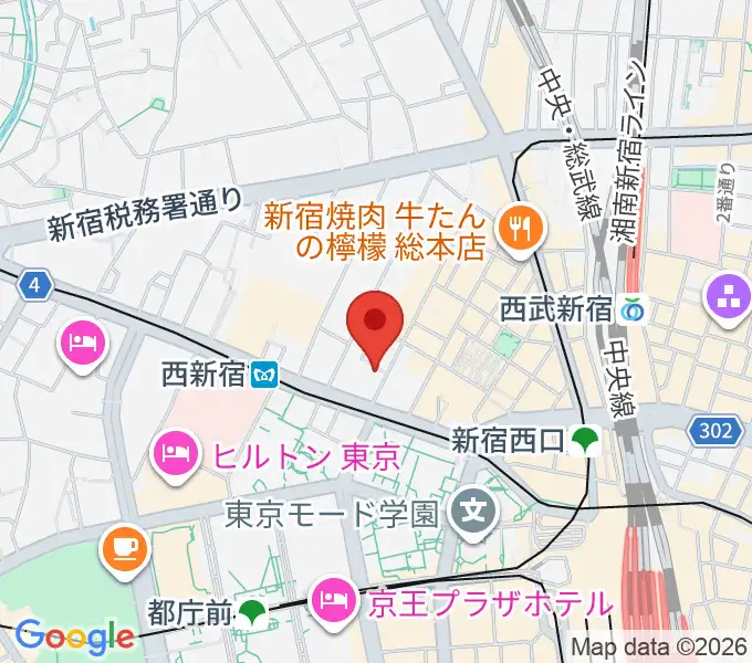 関交協ハーモニックホールの地図