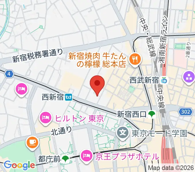 関交協ハーモニックホールの地図