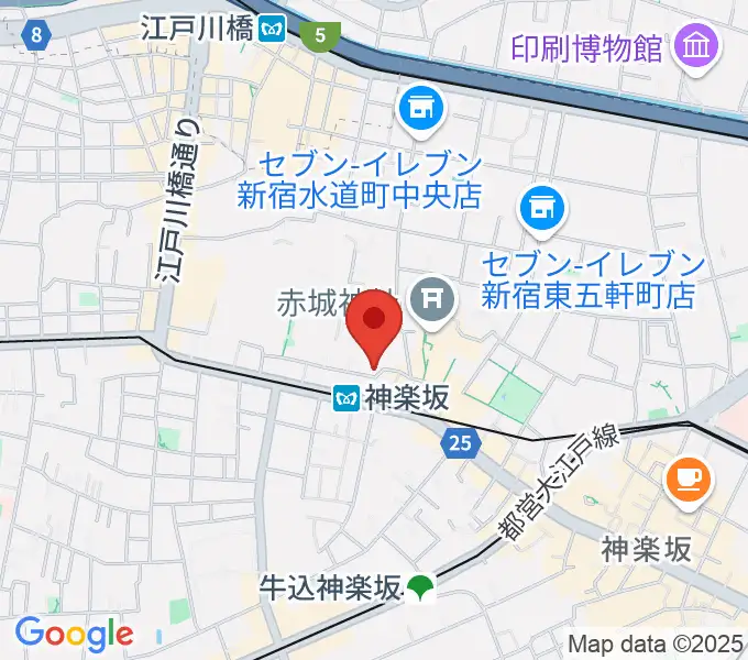 神楽坂セッションハウスの地図