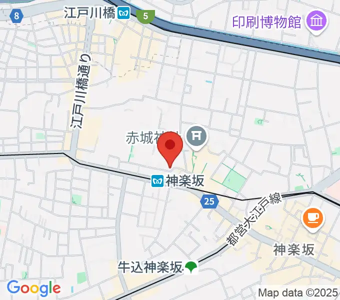 神楽坂セッションハウスの地図
