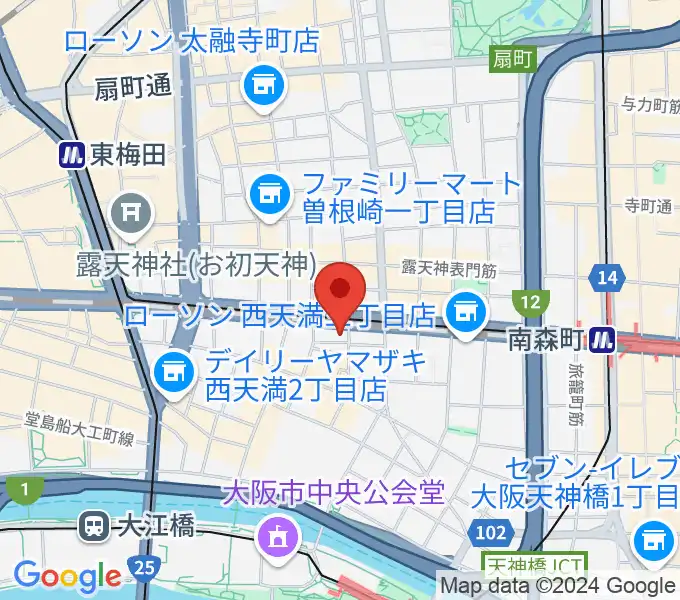 ソープオペラクラシックス梅田の地図