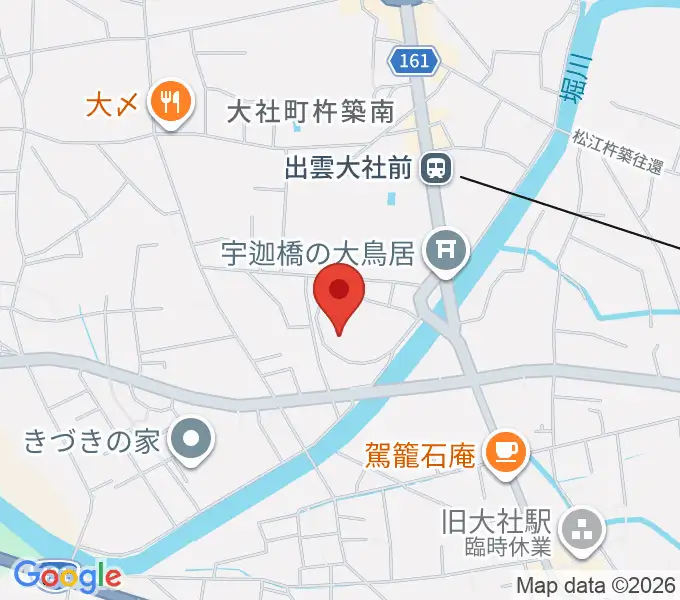 大社文化プレイス うらら館の地図