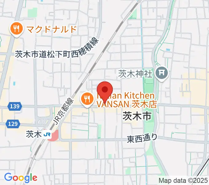 茨木vaughan（ヴォーン）の地図