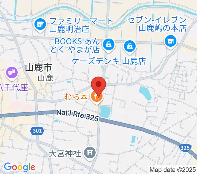 大谷楽器店 山鹿教室の地図