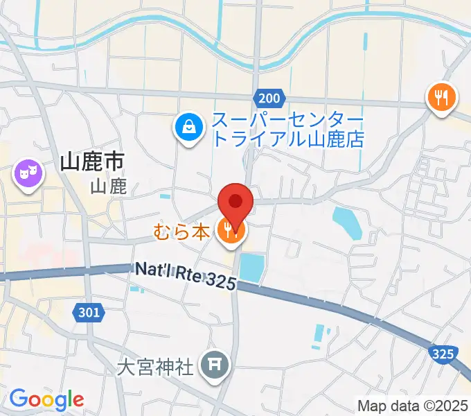大谷楽器店 山鹿教室の地図