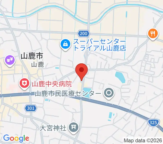 大谷楽器店 山鹿教室の地図