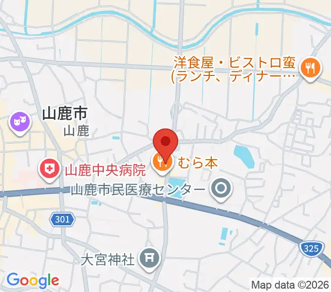 大谷楽器店 山鹿教室の地図