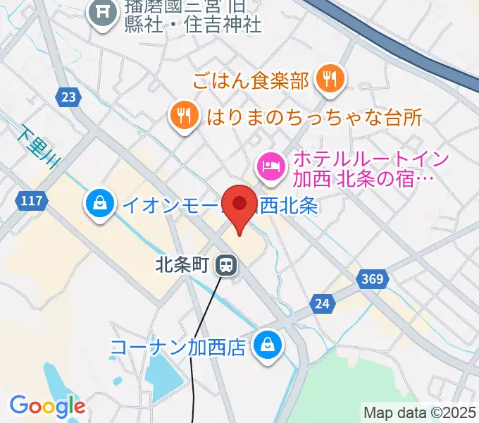ねひめホール(加西市地域交流センター)の地図